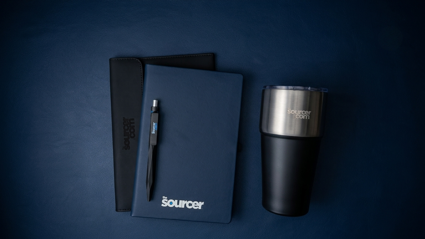Branded Notebook and Drinkware